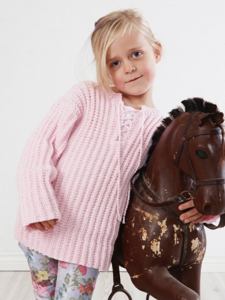 Sweater med slids