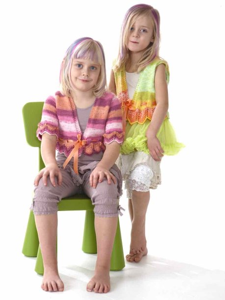 Kortærmet cardigan og vest