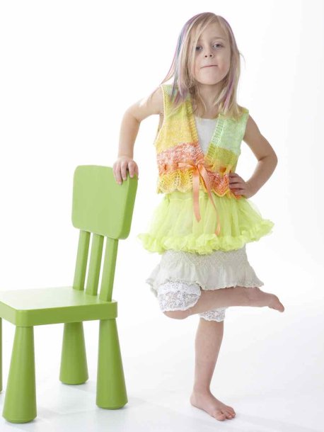 Kortærmet cardigan og vest