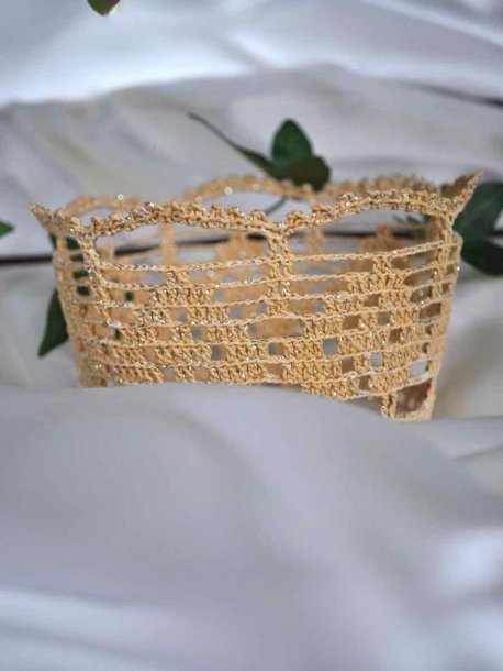 Hæklede brudekroner