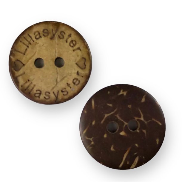 Knap Lillesøster Kokosnød 16mm