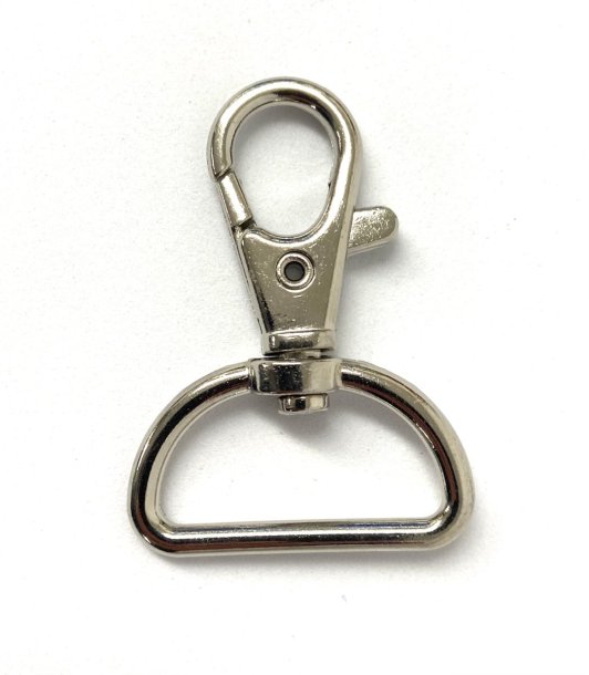 Karabinhage Sølv 2,5 cm