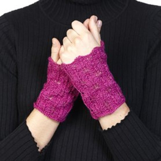 Mønstrede, blonder og hæklede håndledsvarmere