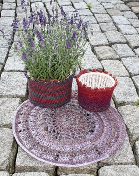 Hæklede betræk og duge i 3-fold