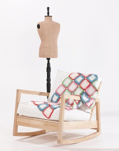 Hæklet tæppe/plaid