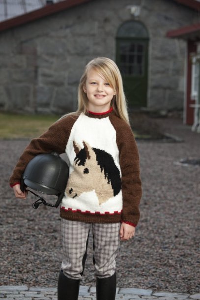 Sweater med hestehoved