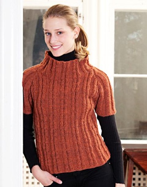 Kortærmet raglantrøje