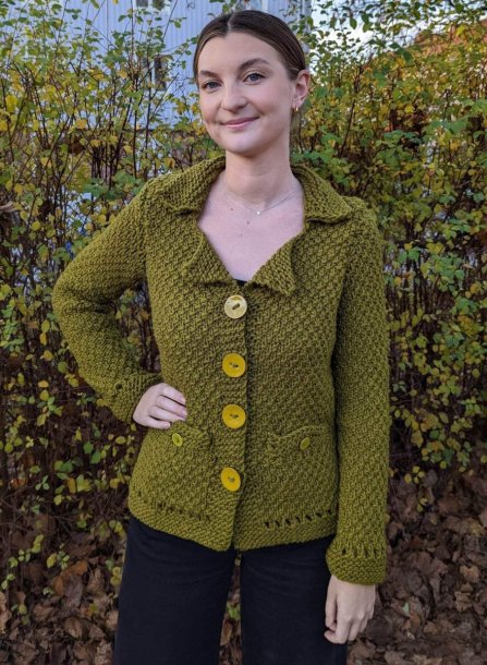 Kavajkofta i dubbel mosstickning