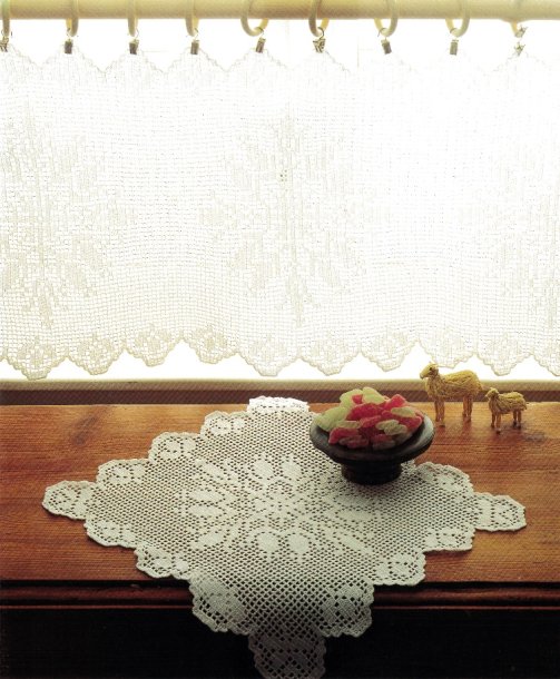 Dug, løber og gardin