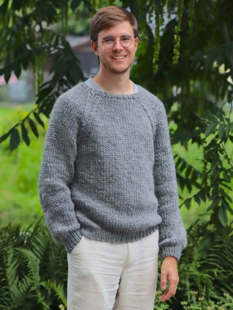 Raglan sweater til mænd