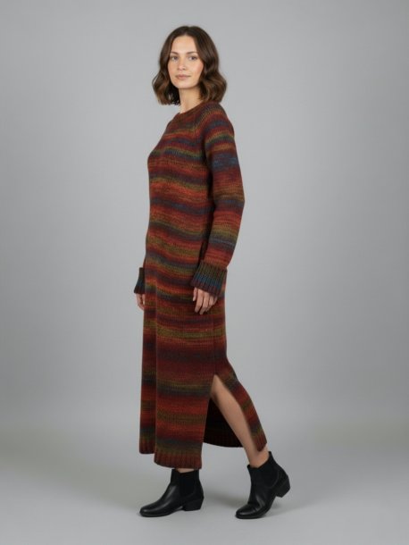 Kjole i dobbelt garn - Strikkeopskrifter &amp; Hækleopskrifter - Marks &amp; Kattens