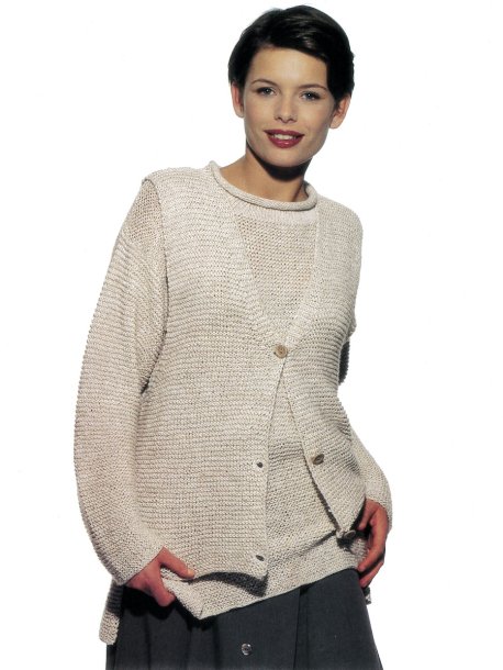 Retstrikssweater og vest