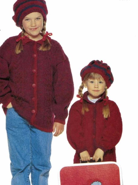Cardigan og baret