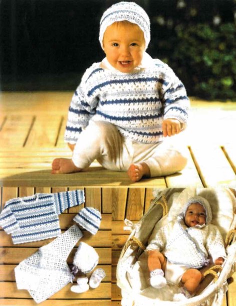 Jumper, hat, cardigan, hætte og sokker