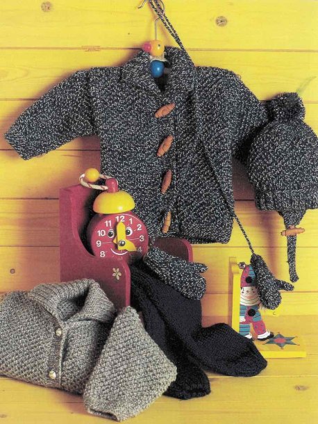 Jacka, byxa, mössa och vantar