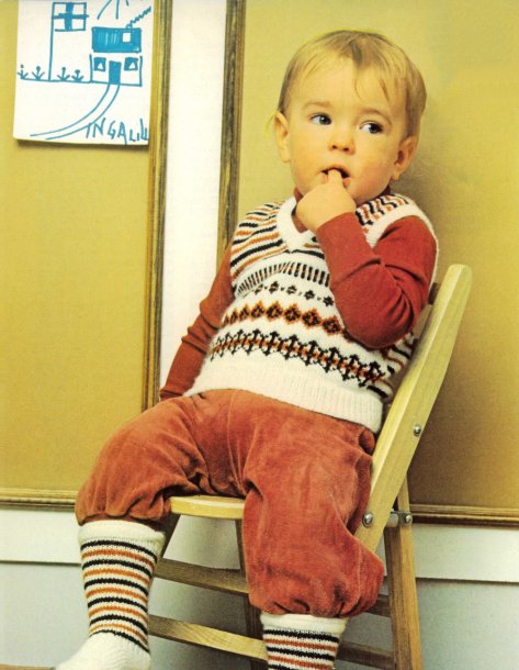 Slipover och strumpor