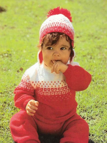 Jumper, byxa och mössa