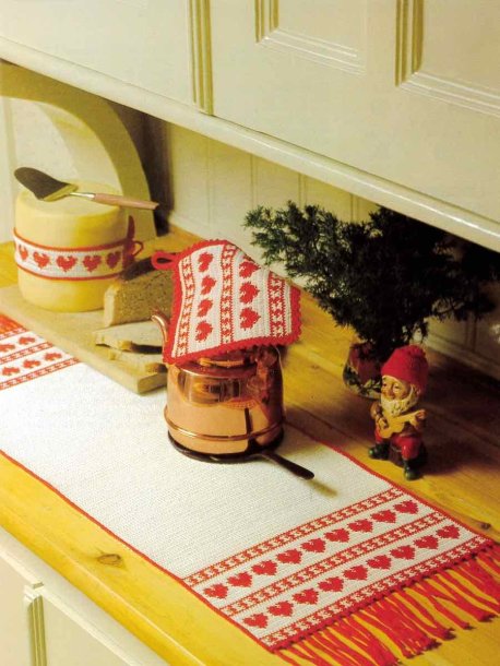 Löpare, grytlapp och ostband