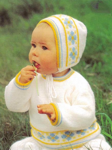 Jumper, byxa och mössa