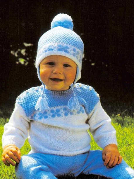 Jumper, byxor och mössa