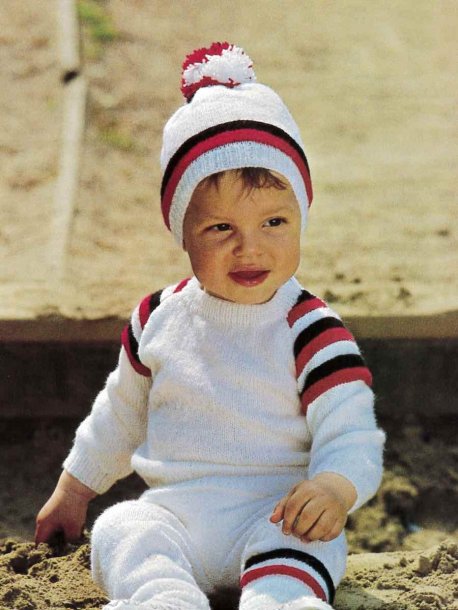 Tröja, byxor och mössa