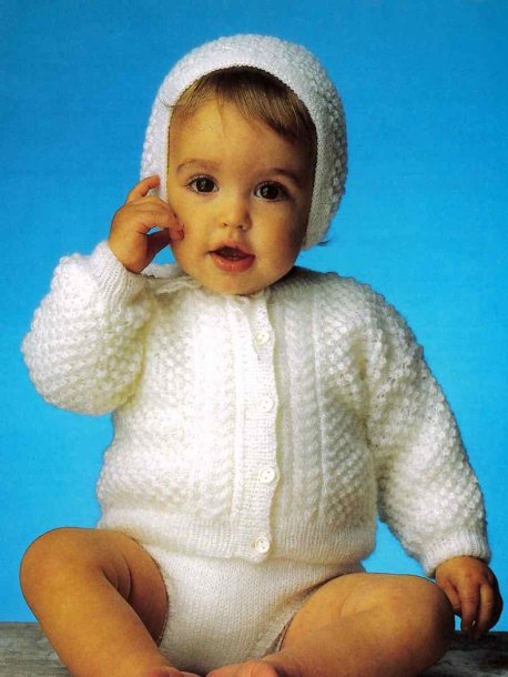 Kofta, byxa och mössa