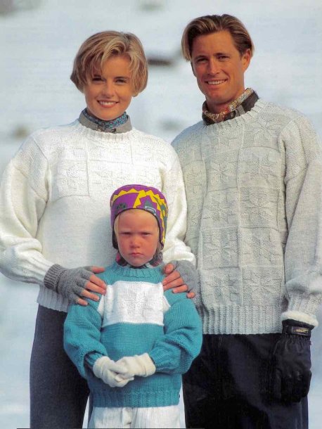 Dam, herr och barntröja