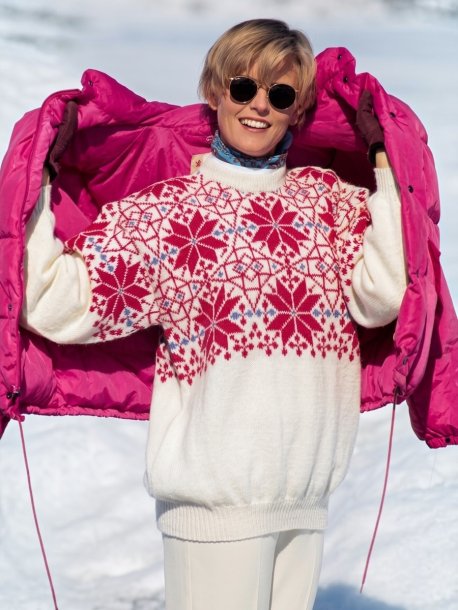 sweater med Selbu-mønster