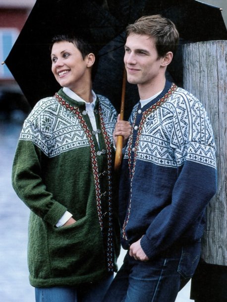 Mønstrede sweatere og cardigans