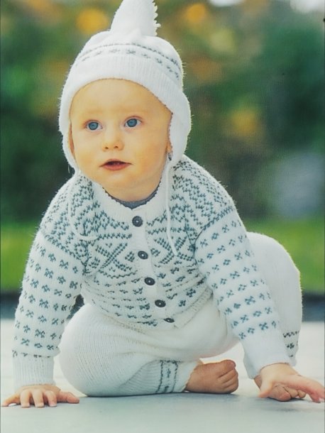Baby - børnesweater, cardigan, bukser, strømpebukser og huer
